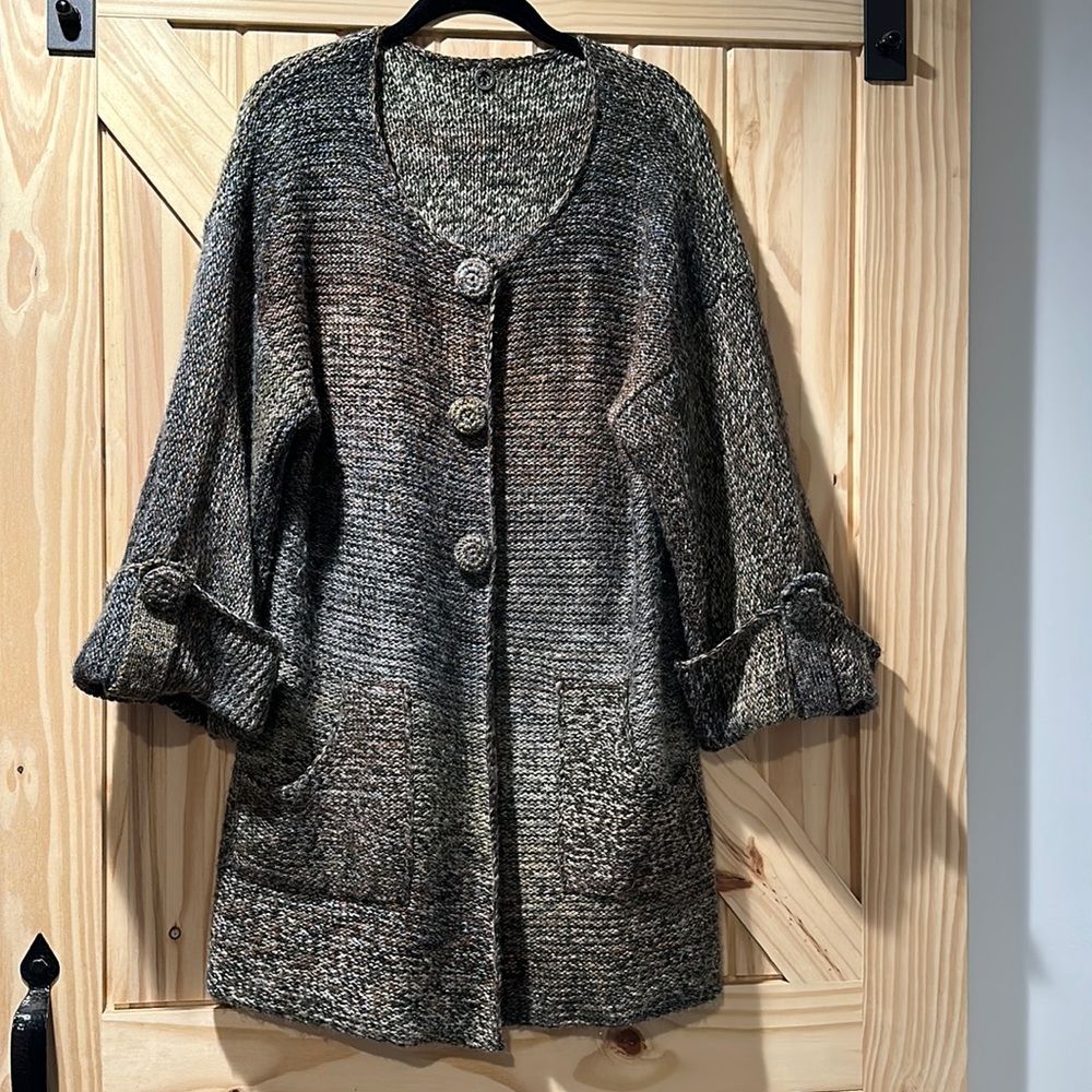 Beautiful cardigan sweater by One Girl Who. Size L